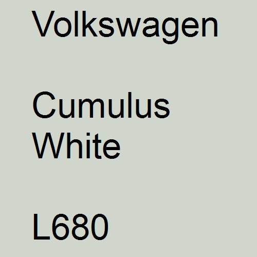 Volkswagen, Cumulus White, L680.